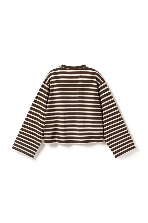 Noella - N-Maple Ls T-Shirt 17260001 - 450 - Eton Brown Ivory Stripe