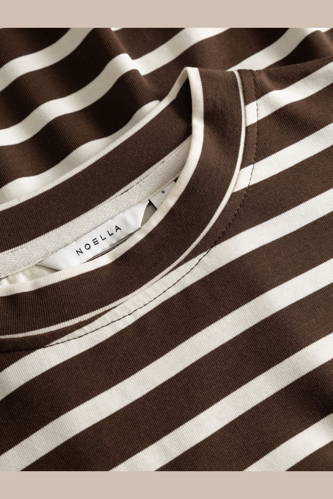 Noella - N-Maple Ls T-Shirt 17260001 - 450 - Eton Brown Ivory Stripe