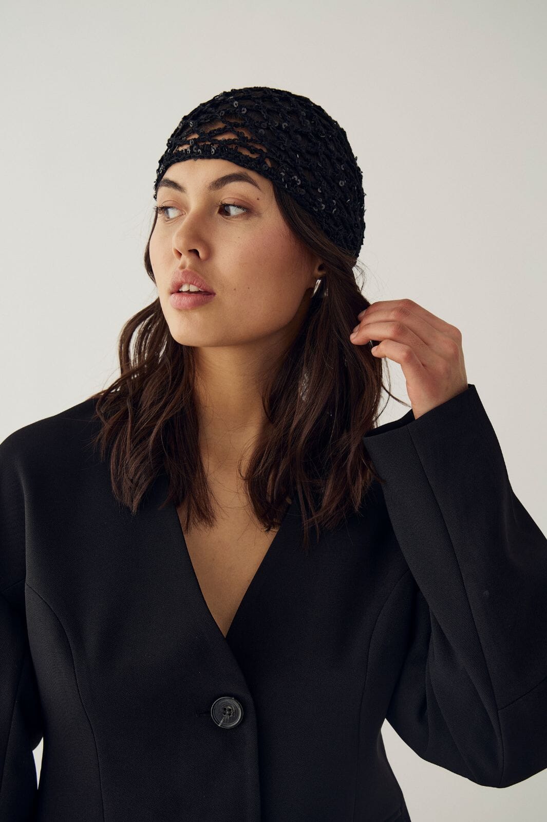 Noella - N-Mariposa Knit Hat 16640001 - 004 - Black Accessories 