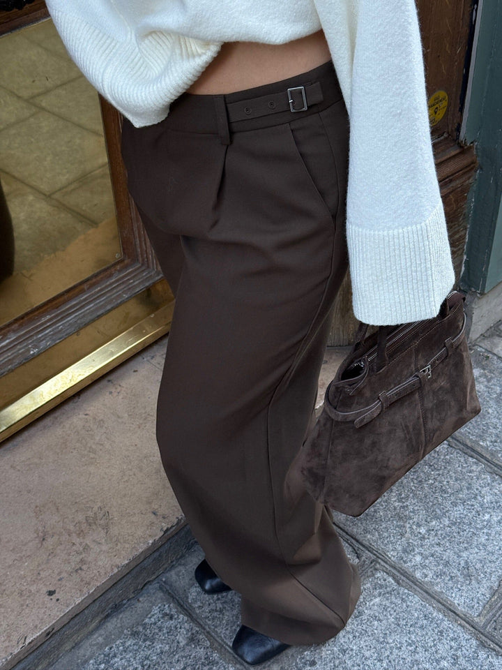 Noella - N-Mavie Pants 16750002 - 674 - Chocolate Bukser 
