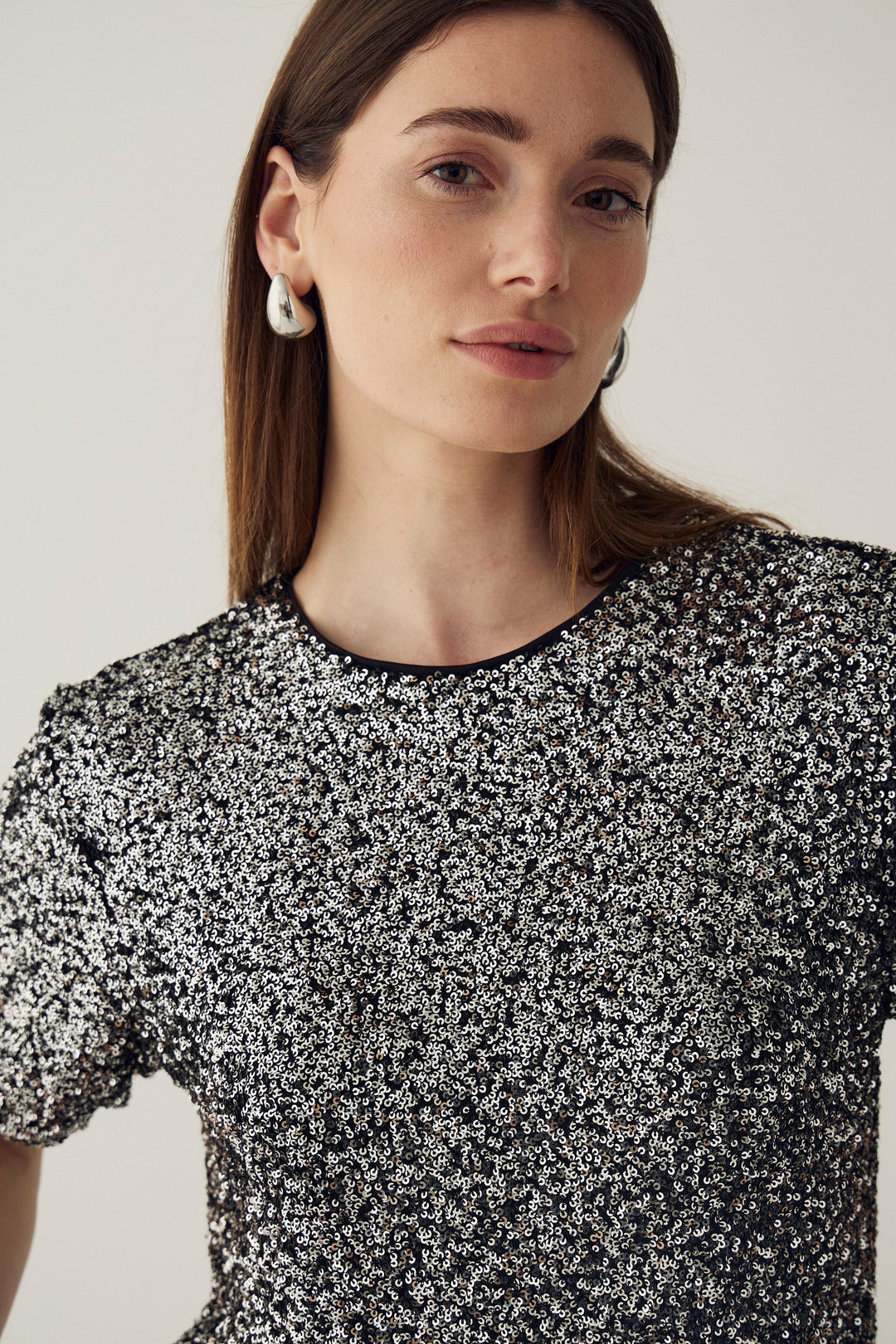 Noella - N-Mera Ss Top 11670009 - 1211 - Black Silver Toppe 