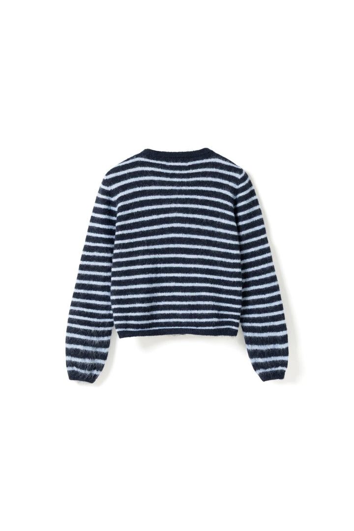 Noella - N-Mertice Knit Cardigan 16570002 - 117 - Blue Stripe
