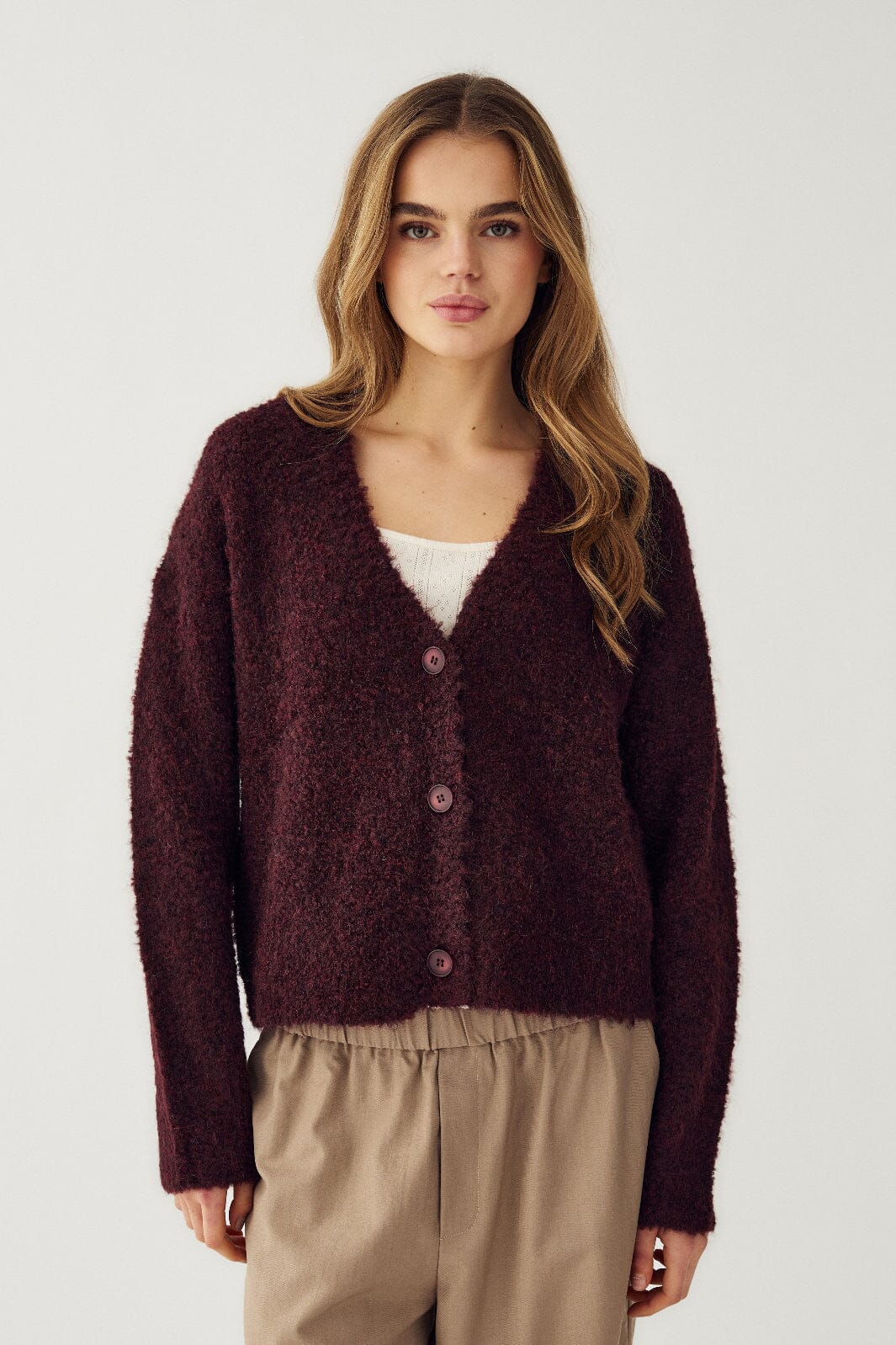 Noella - N-Mertis Knit Cardigan 16030002 - 1393 - Winetasting Cardigans 