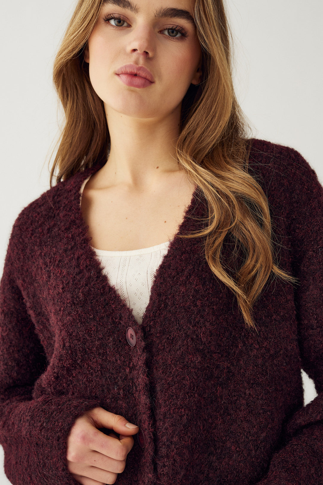 Noella - N-Mertis Knit Cardigan 16030002 - 1393 - Winetasting Cardigans 