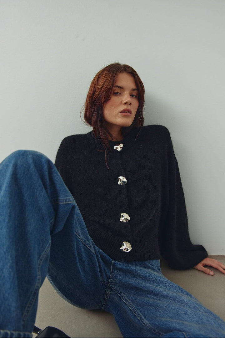 Noella - N-Miley Knit Cardigan 14980001 - 004 - Black