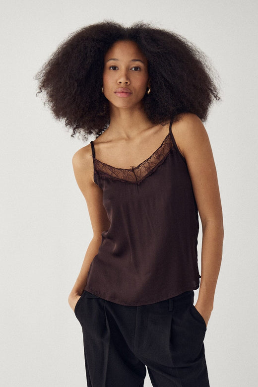 Noella - N-Miliana Blouse 16440001 - 1507 - Copper Brown Bluser 