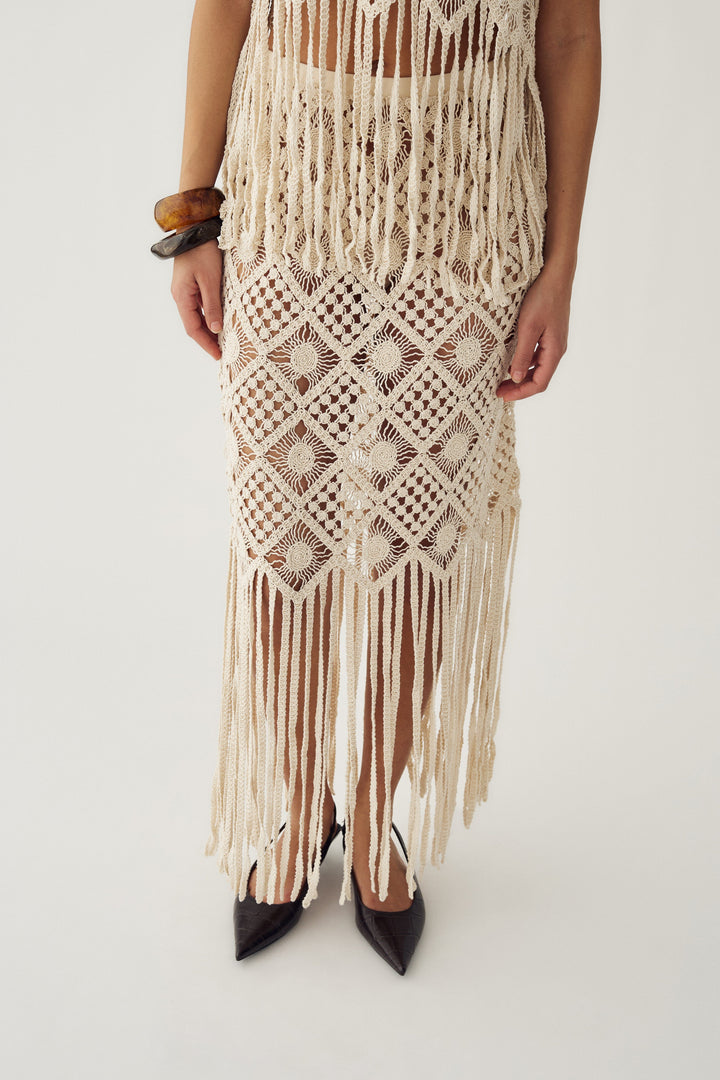 Noella - N-Munira Skirt 16480003 - 974 - Ivory Nederdele 