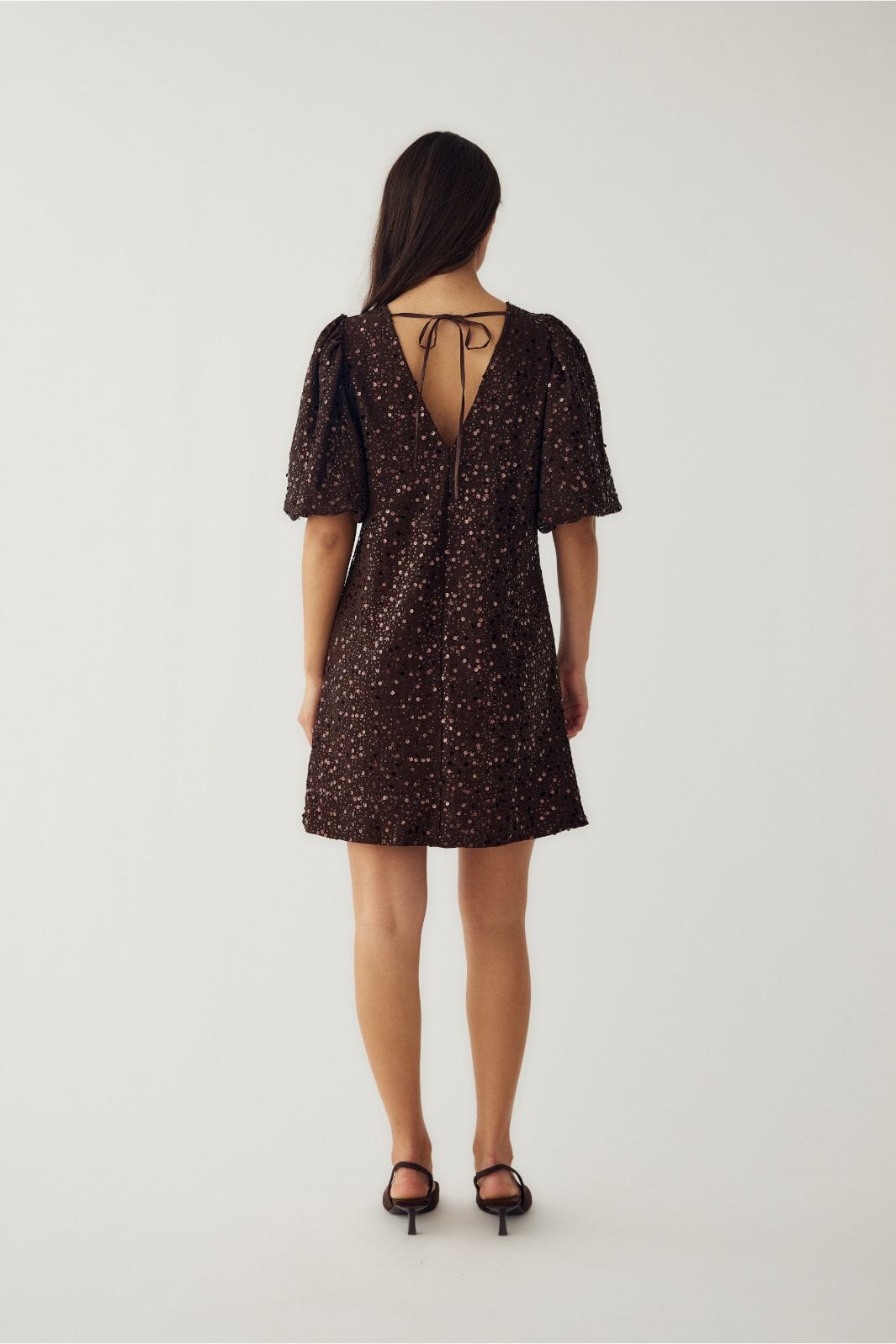 Noella - Pastis Short Dress 11630103 - 674 - Chocolate Kjoler 
