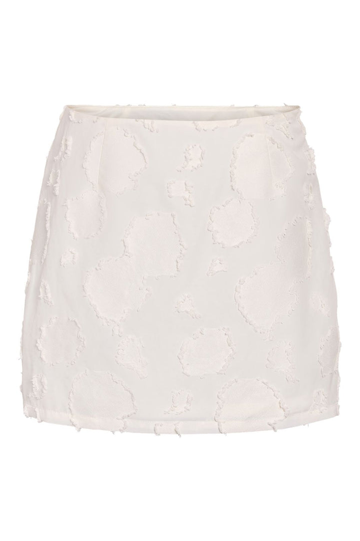 Noisy May - Nmalessa H/W Short Texture Skirt - 4880780 Bright White