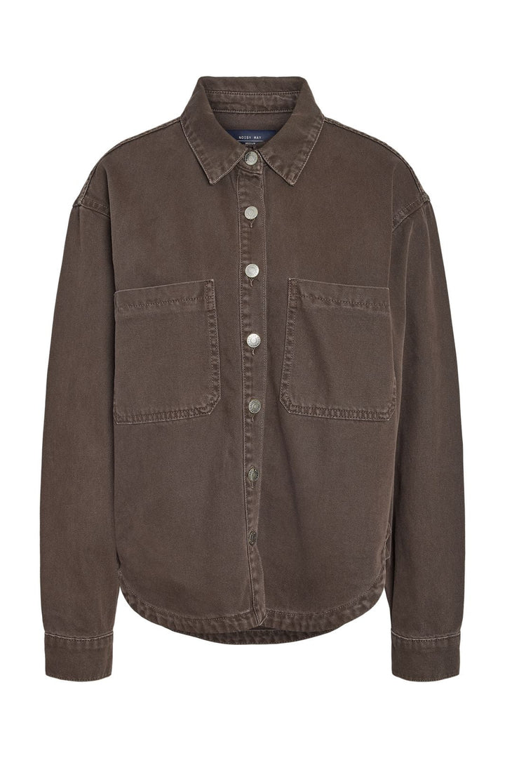 Noisy May - Nmalva Ls Shacket Colored - 5046865 Chocolate Brown