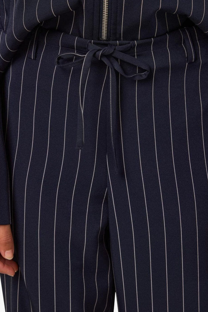 Noisy May - Nmella Nw Pinstripe Pants Fwd - 4896946 Navy Blazer White