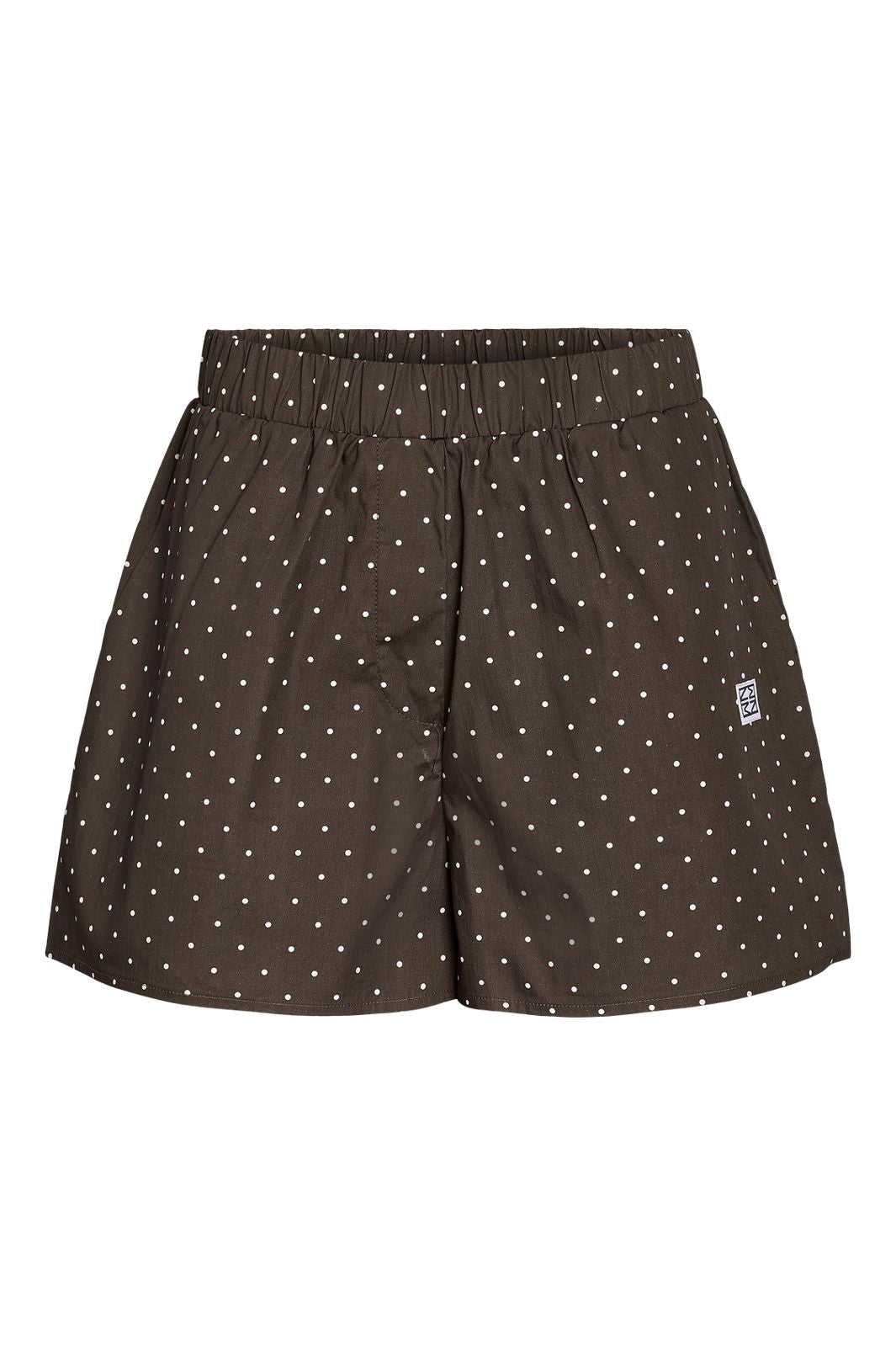 Noisy May - Nmfrida Shorts Box - 5091873 Chocolate Brown White Dots
