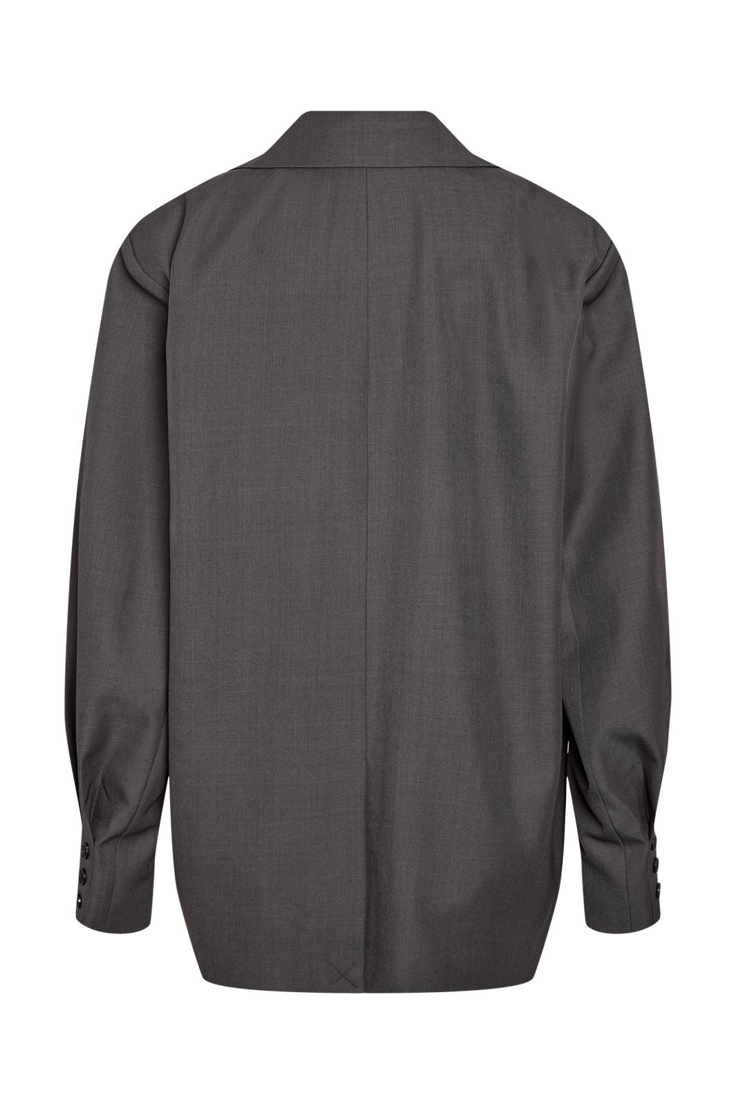 Noisy May - Nmiris L/S Sleeve Detail Blazer Tlr - 5105092 Dark Grey Melange