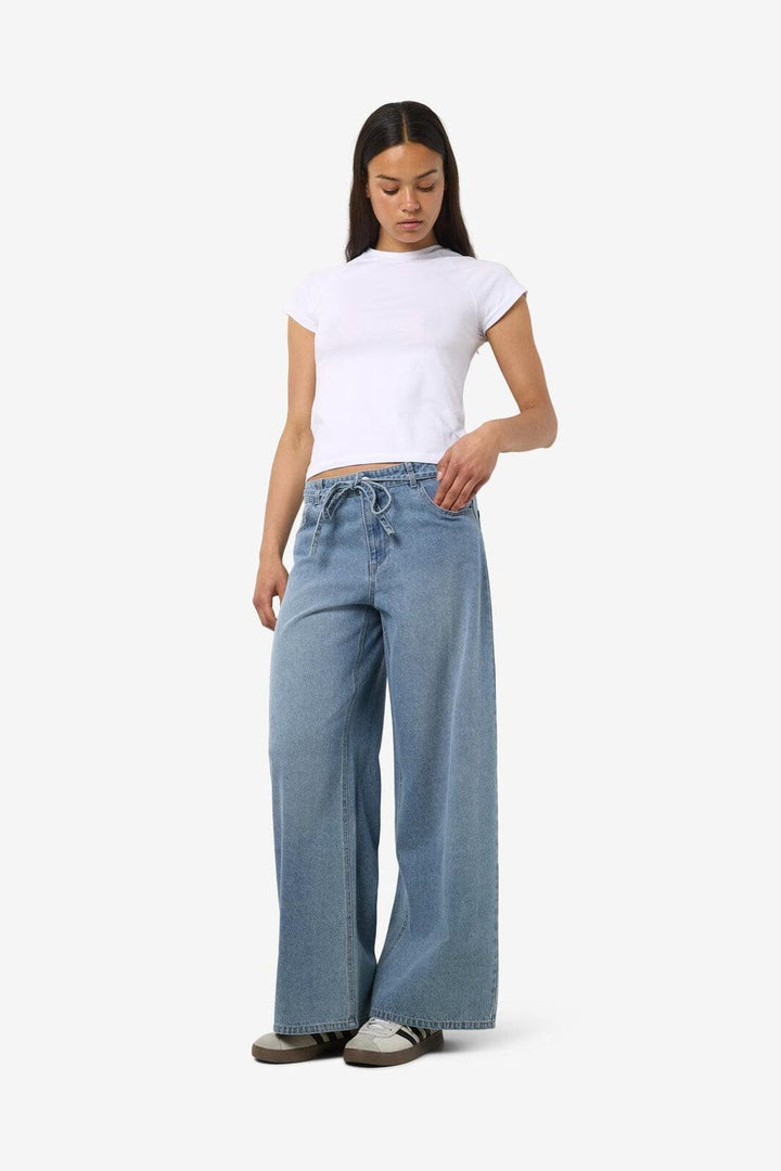 Noisy May - Nmmaisy Nw Belt Loose Jeans Bs031Lb - 4881296 Light Blue Denim