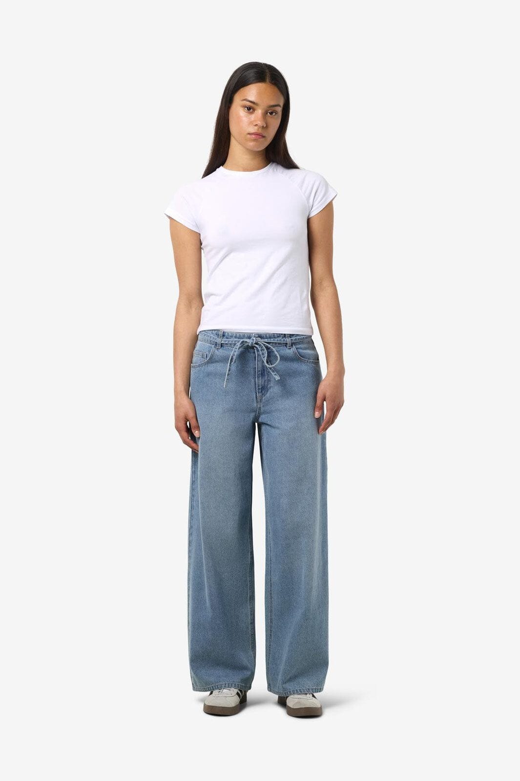 Noisy May - Nmmaisy Nw Belt Loose Jeans Bs031Lb - 4881296 Light Blue Denim