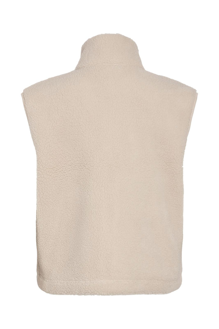 Noisy May - Nmmasey Short Teddy Vest - 4982039 Silver Lining