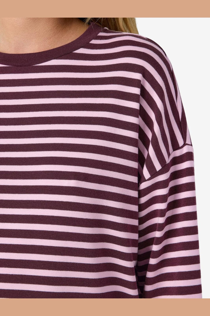 Noisy May - Nmmocca L/S Regular Fit Top - 5175146 Winetasting Pirouette
