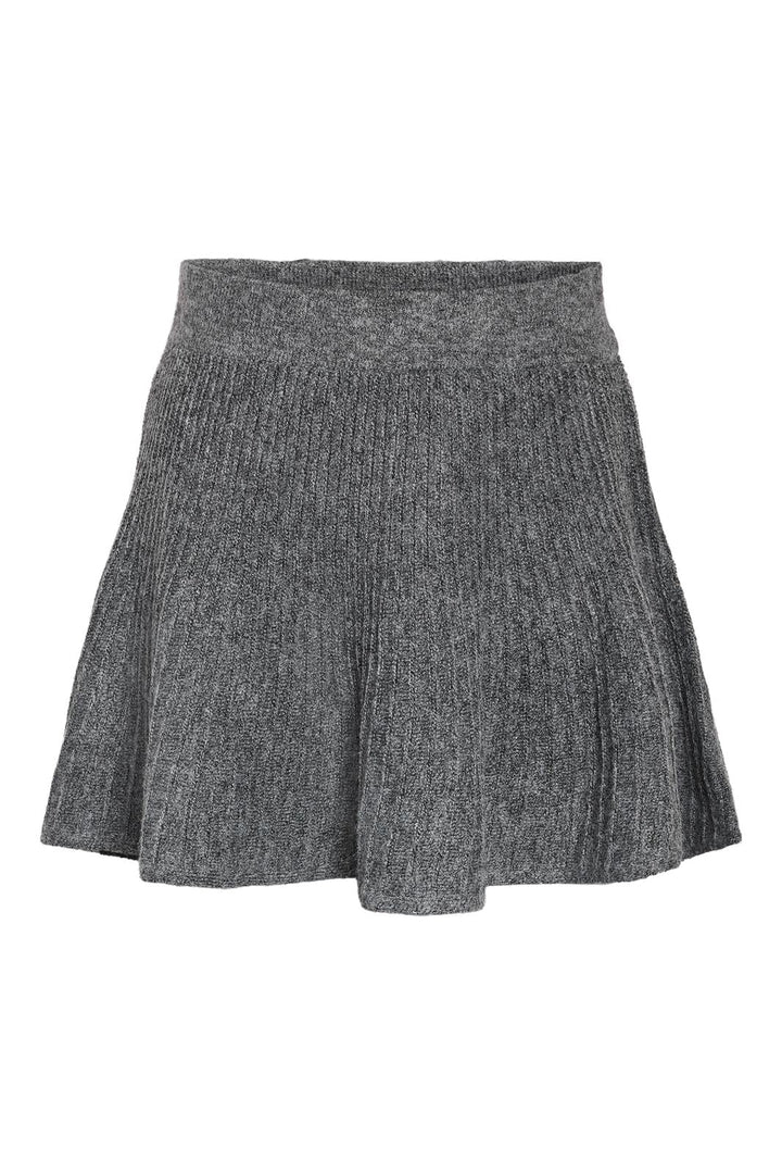 Noisy May - Nmnola Nw Pleated Knit Skirt Fwd - 4805687 Medium Grey Melange