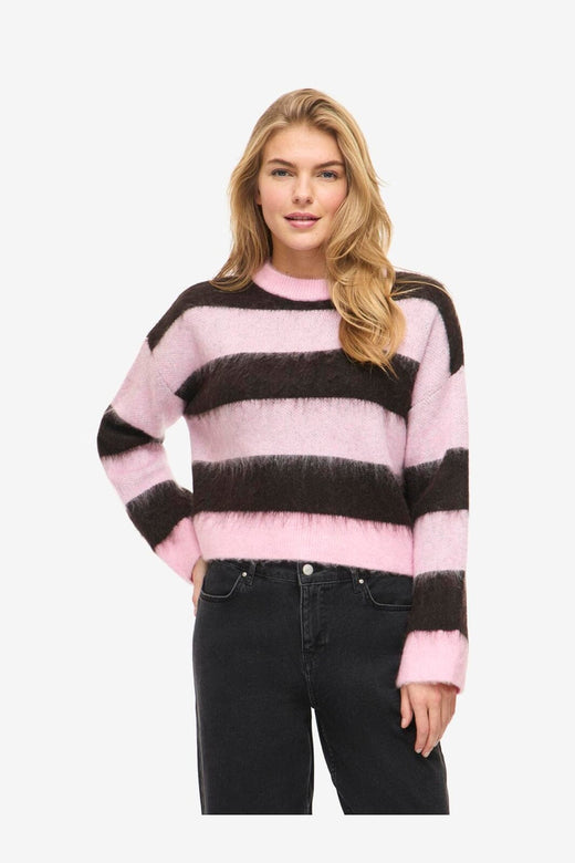 Noisy May - Nmsoff L/S O-Neck Knit - 5149943 Romance Rose Chocolate Brown