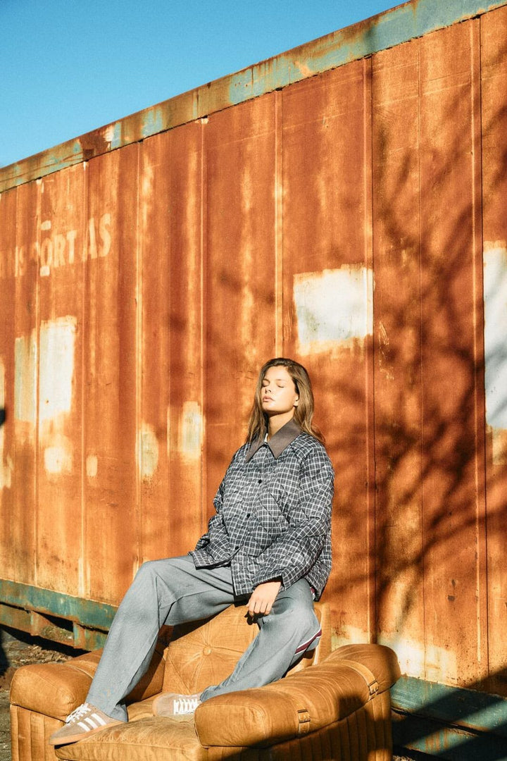 Noisy May - Nmvalley Quilted Jacket Dd Fwd - 4896959 Birch Obsidian