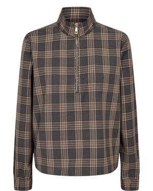 Nümph - Nukamala Zip Shirt 707524052600 - Dark Grey Melange