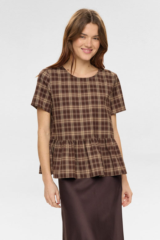 Nümph - Numarlie Blouse 707526 - Black Coffee Bluser 