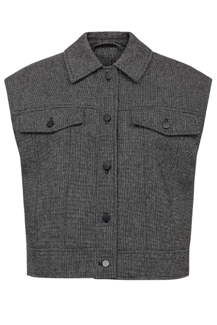 Nümph - Nuroki Vest 707477 - Dark Grey Melange Veste 