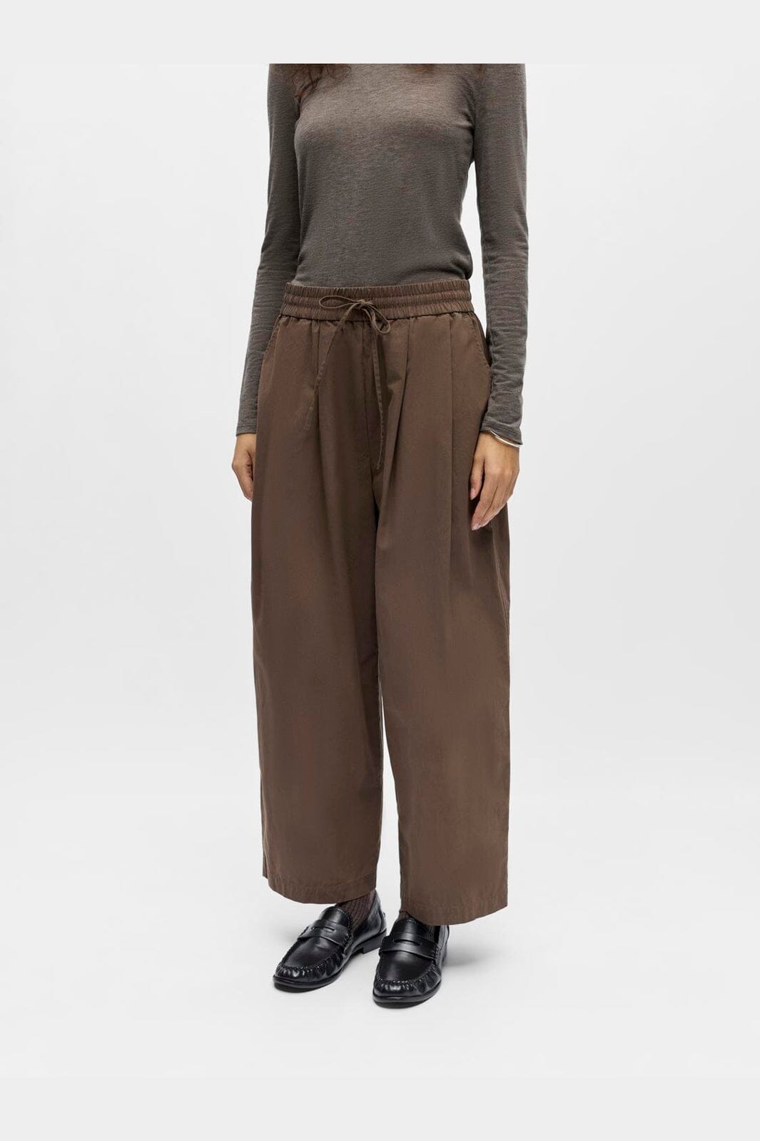 Object - Objberta Barrel Pant - 5094391 Seal Brown