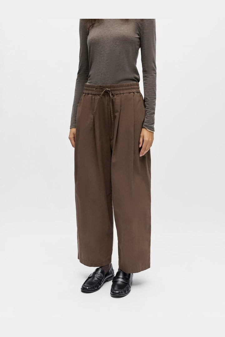 Object - Objberta Barrel Pant - 5094391 Seal Brown