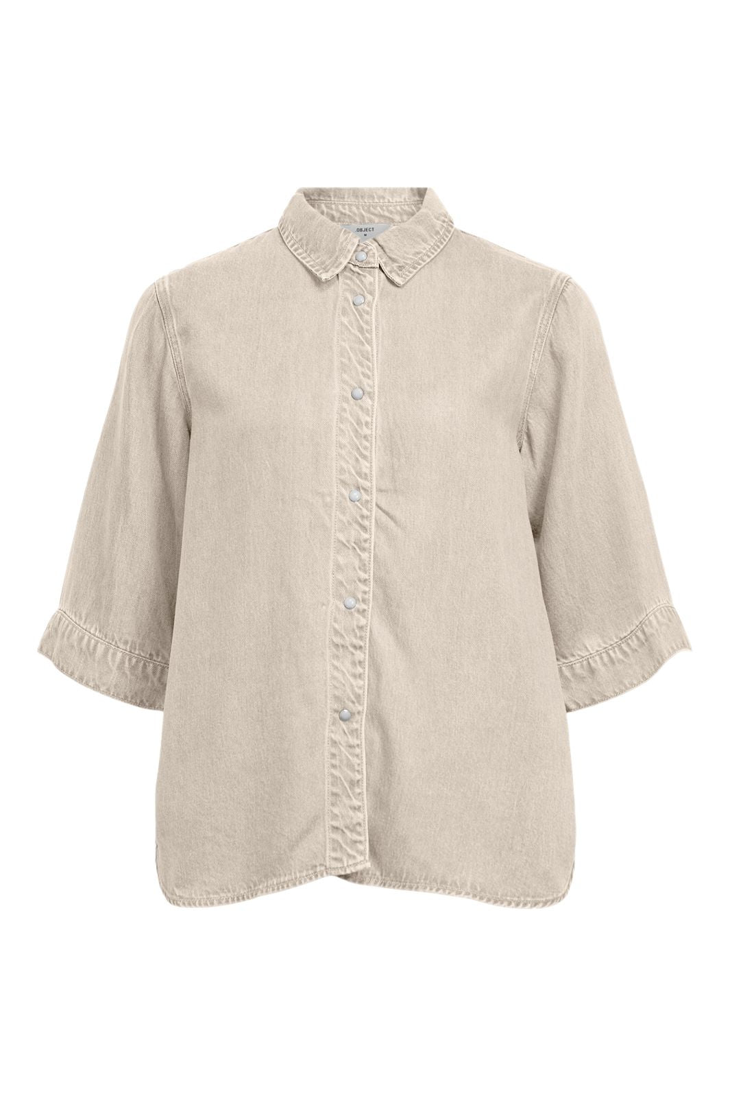 Object - Objframe 2/4 Re Denim Top - 4991769 Birch