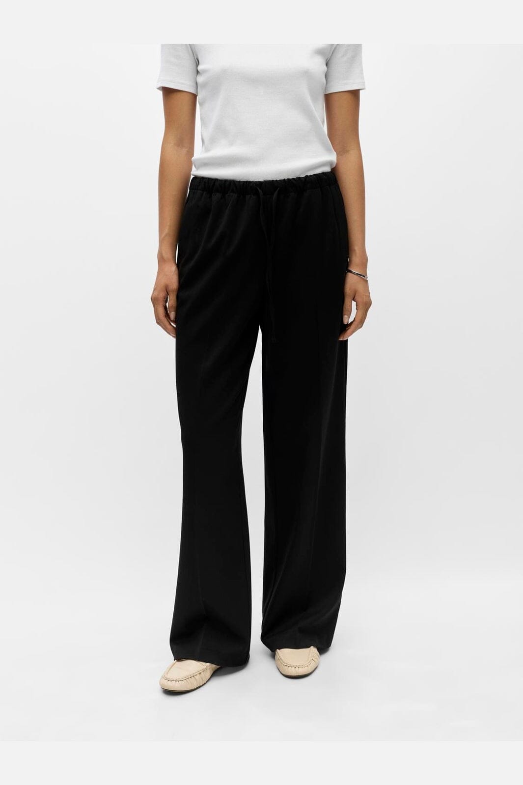 Object - Objlisa Tie Wide Pant - 5191830 Black