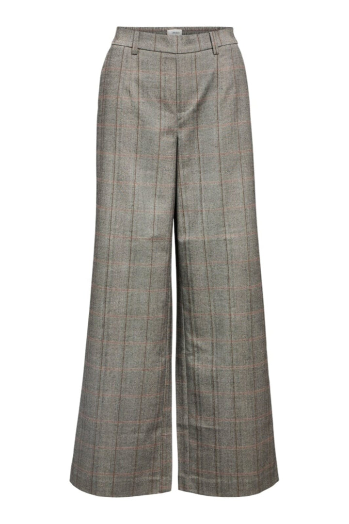 Object - Objlisa Wide Pant - 4789079 Black Humus + Tannin Bukser 