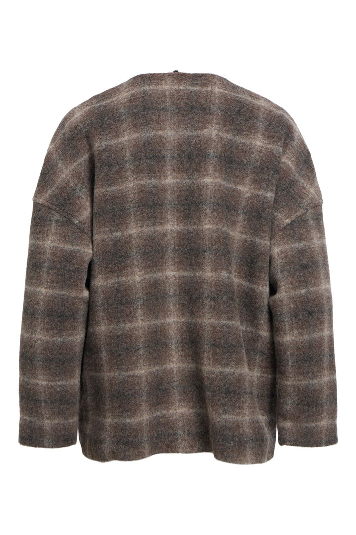 Object - Objmaise L/S Lo Scarf Jacket - 5049715 Carafe Check