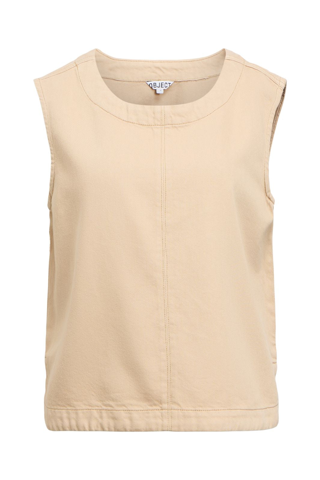 Object - Objrosie S/L Lo Denim Top - 5043361 Humus