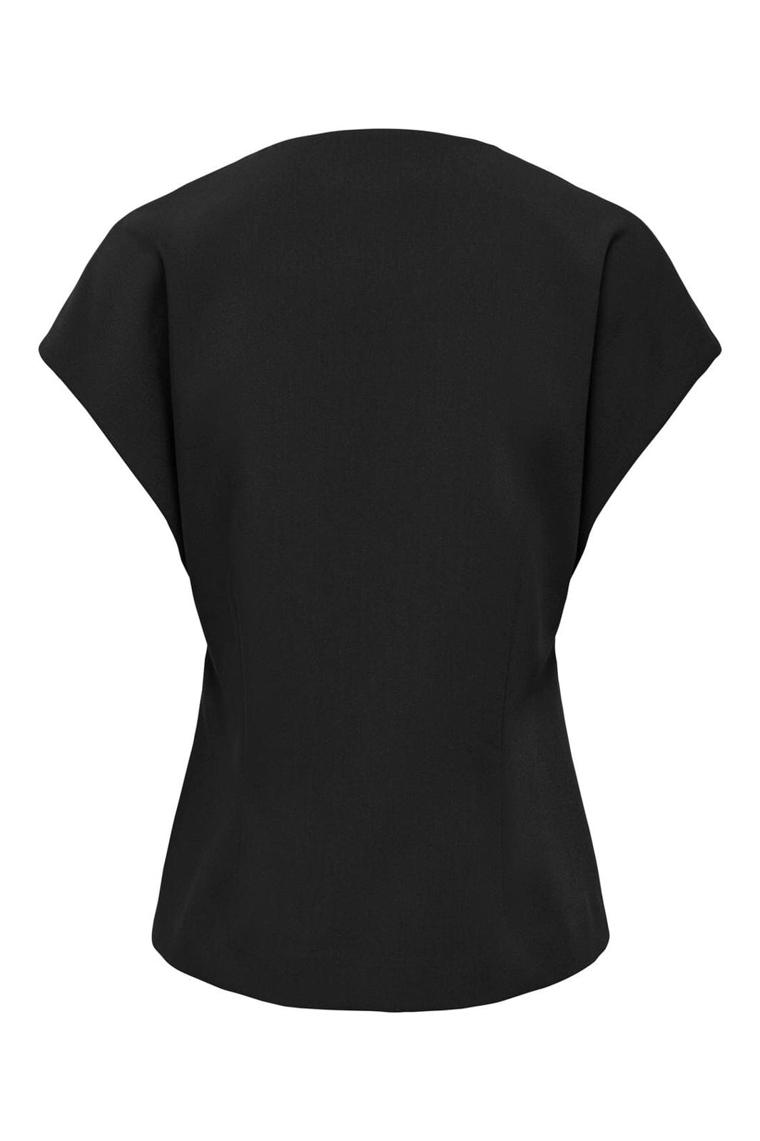 Only - Asmine S/S Asymmetric Shirt Tlr - 5150595 Black