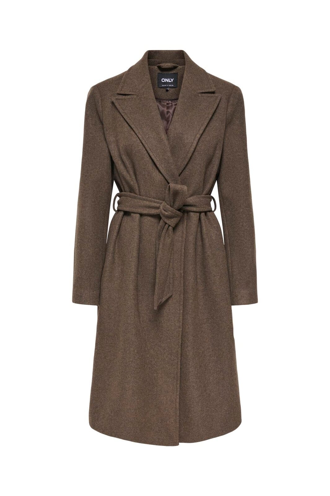 Only - Onlalvilda Wrap Coat - 5180321 Hot Fudge Melange