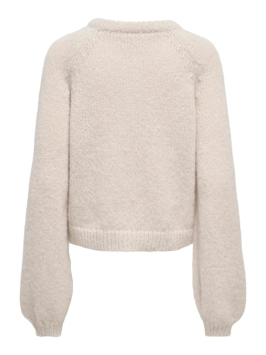 Only - Onlalyssa Ls Raglan Cardigan Nca Knt - 5074458 Pumice Stone Fmop Button Cardigans 