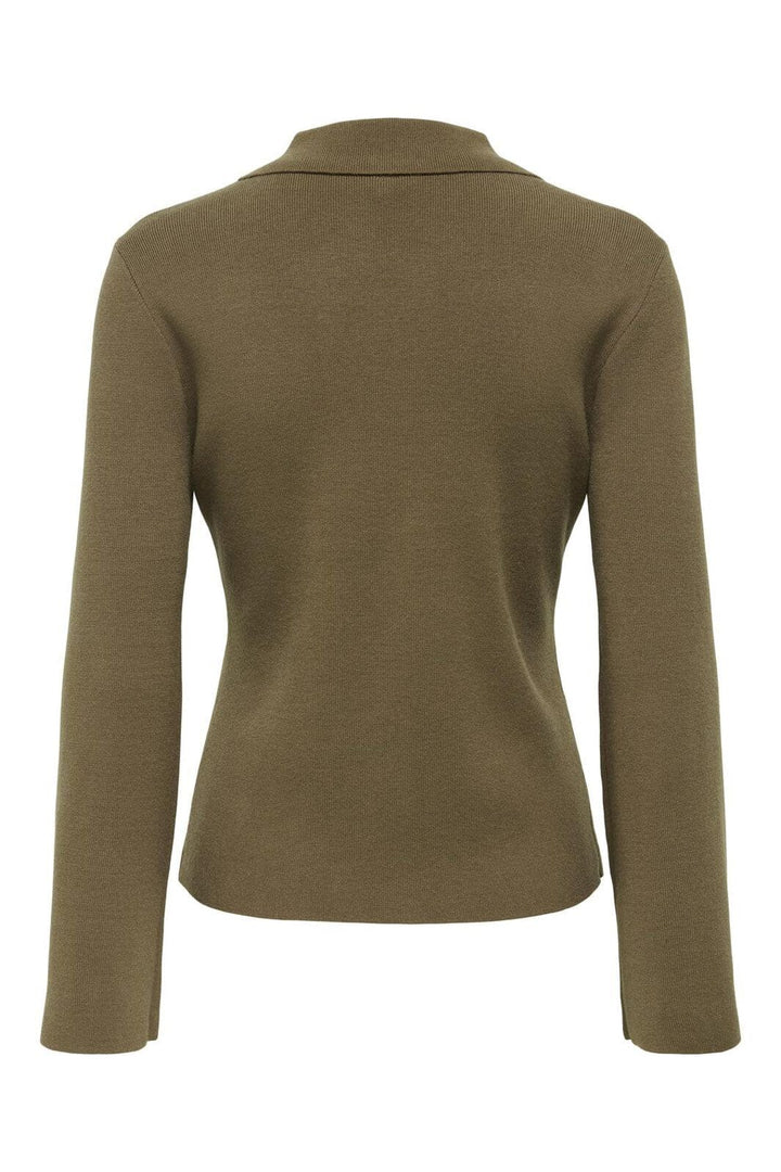 Only - Onlandrea Ls Zip Polo Cardigan Knt - 4892999 Cub