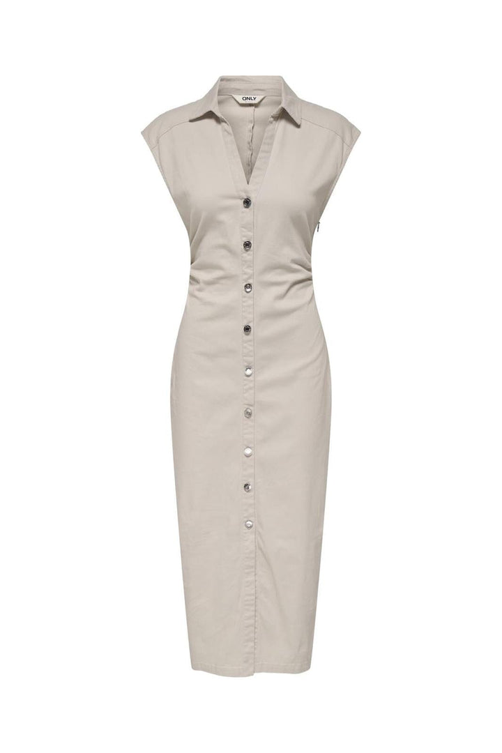 Only - Onlbabe Capsleeve Midi Dress 15350478 - 4781504 - Pumice Stone
