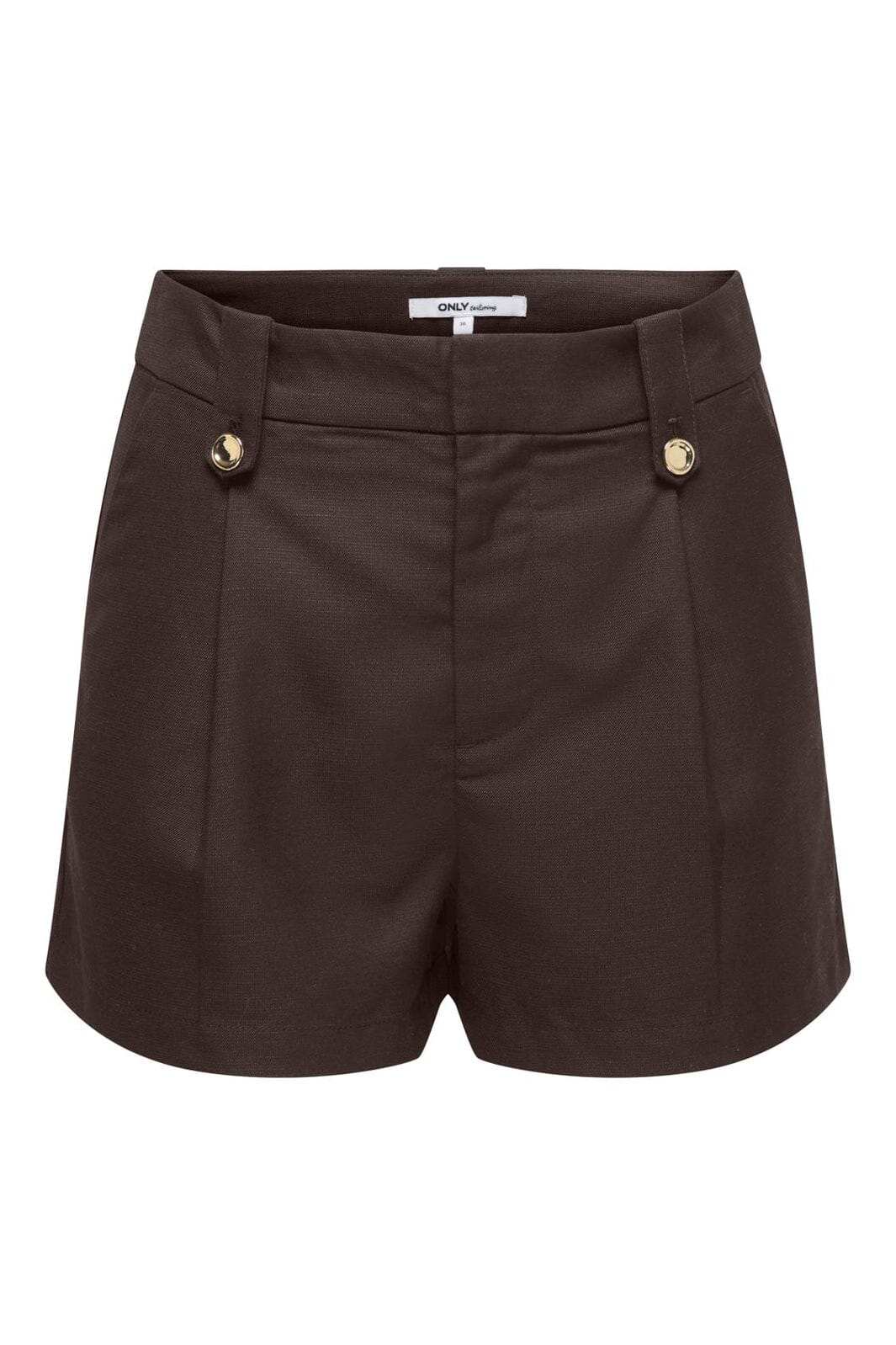 Only - Onlbaia Linen Bl Shorts Tlr - 5083271 Coffee Bean