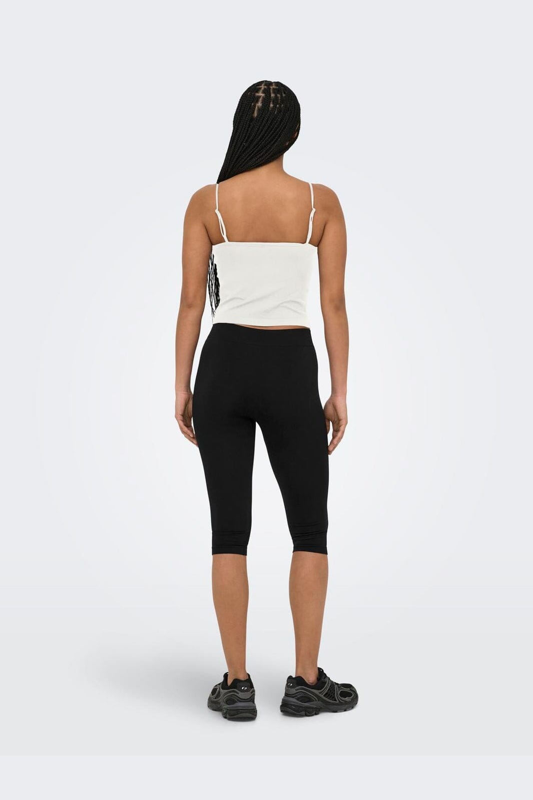 Only - Onlbella Seamless V-Neck Crop Top Acc - 5096416 Cloud Dancer