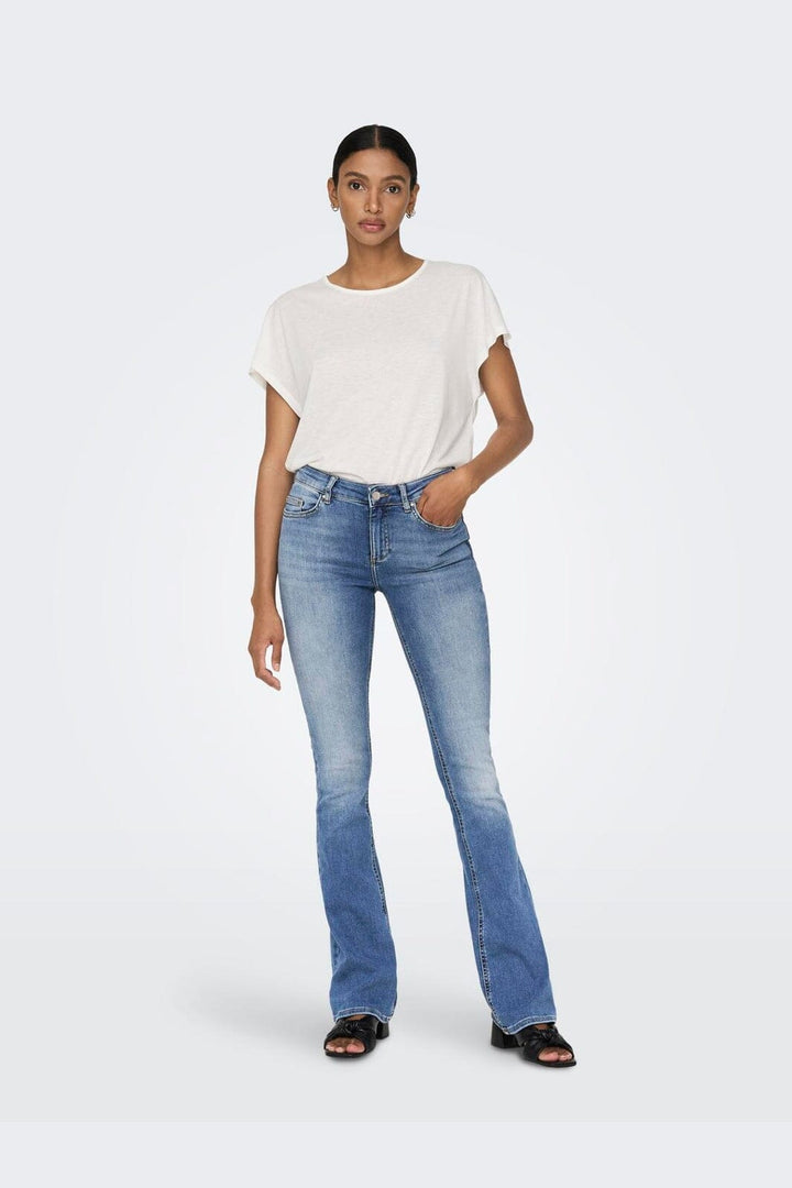 Only - Onlblush Mid Flared - 3776305 Light Blue Denim