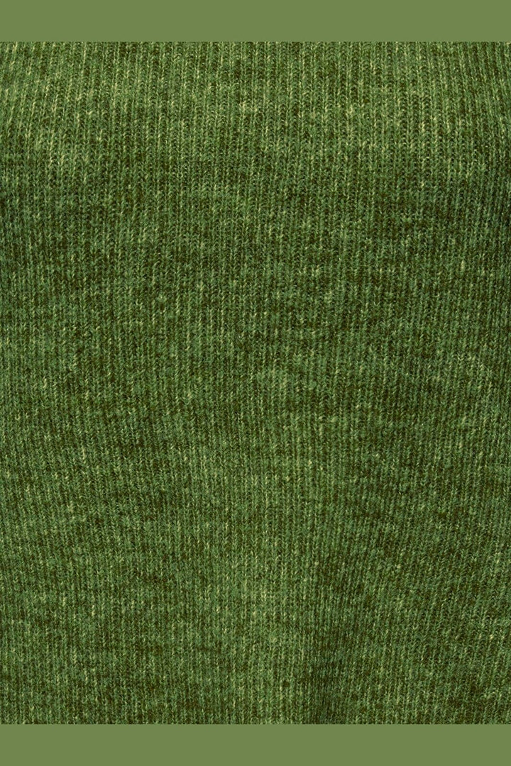Only - Onlcamilla V-Neck L/S Pullover Knt - 5202703 Forest Night Melange