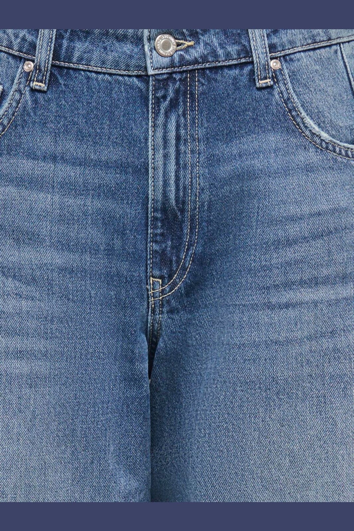 Only - Onlcammie Pleat Wide Dot - 5245506 Medium Blue Denim