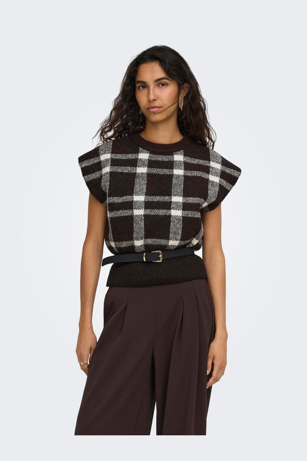 Only - Onlcarla Sl Jq O-Neck Knt - 5152105 Coffee Bean Birch