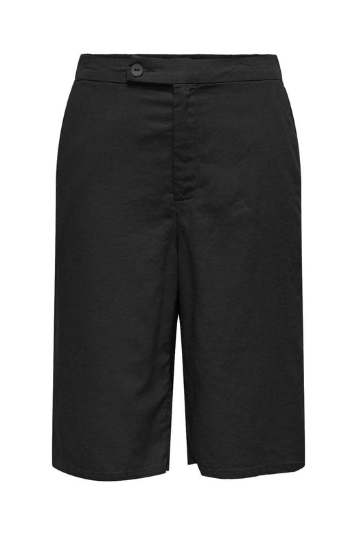 Only - Onlcaro Linen Bl Bermu Shorts Cc - 4727116 Black