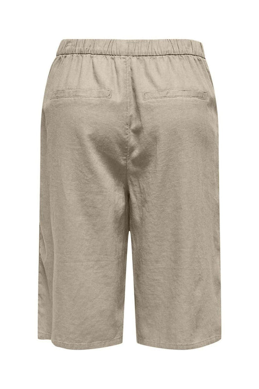 Only - Onlcaro Linen Bl Bermu Shorts Cc - 4727117 Oxford Tan