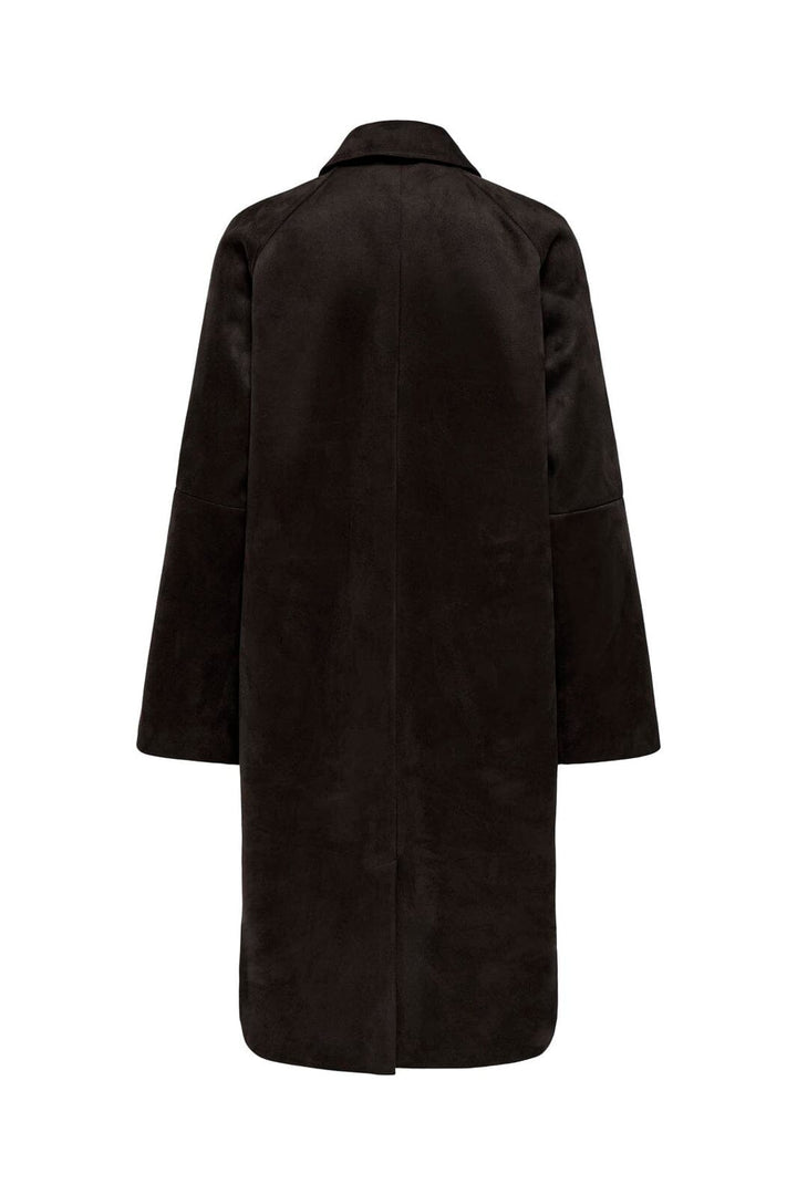 Only - Onlcarolina Long Faux Suede Coat - 5140394 Java