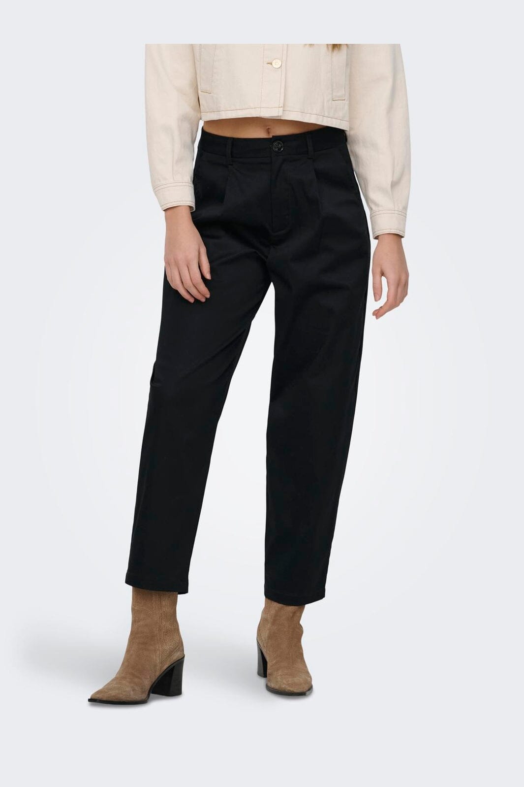 Only - Onlcasil Barrel Chino Pant Cc - 4983341 Black