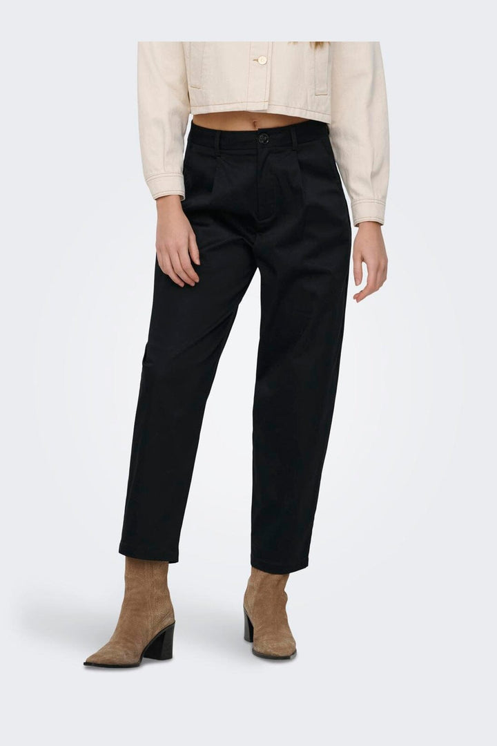 Only - Onlcasil Barrel Chino Pant Cc - 4983341 Black